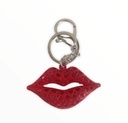 Porte-Clés Bouche Strass Rouge