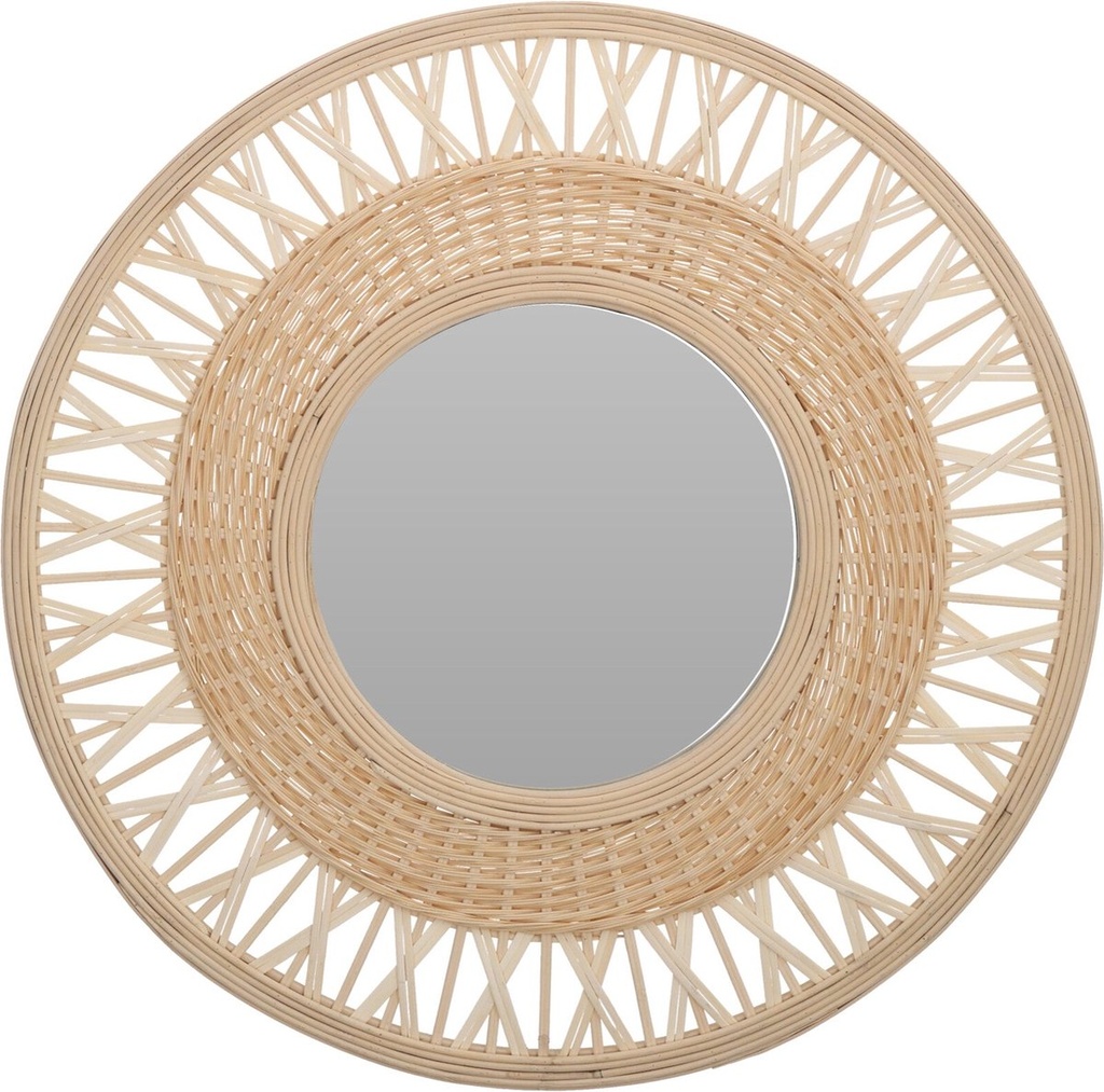 Miroir - Bambou - Naturel - 56cm