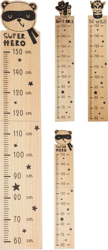 Toise de croissance animal - Longueur Mètre - 150cm - Bois