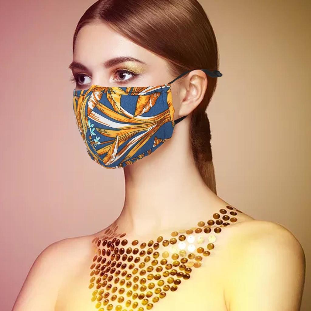 MW Face Mask Blue heaven yellow